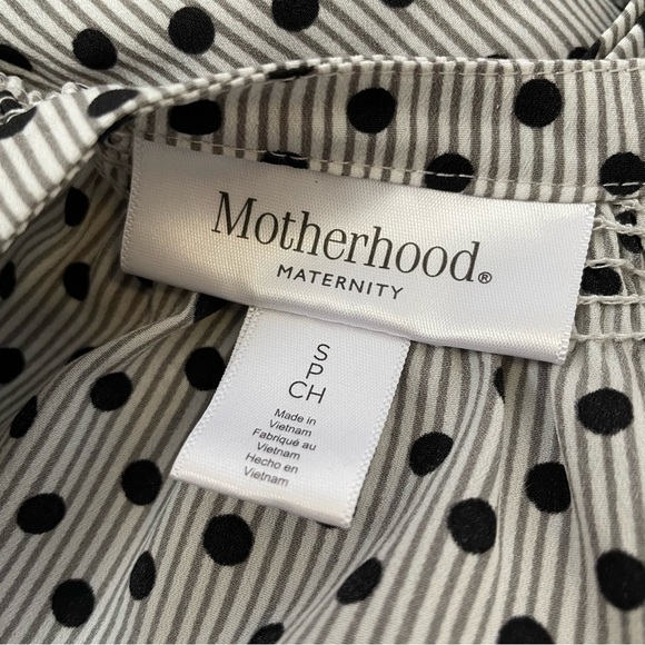 Motherhood Maternity Polka Dot Blouse Size Small - Picture 3 of 3